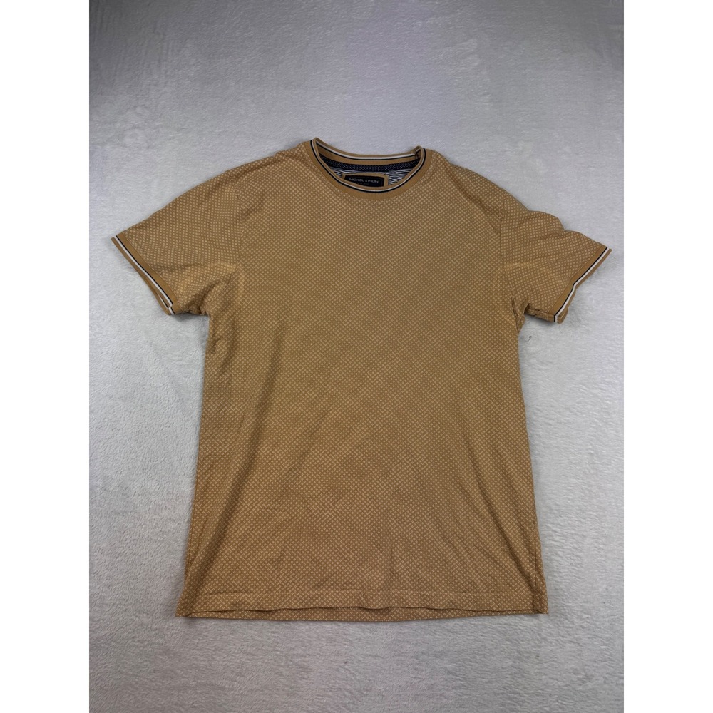 Nickel & Iron New York Mens Medium Tan Geometric Print Short Sleeve T-Shirt